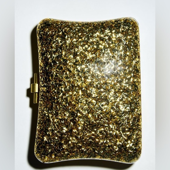 NWT Zara gold box bag - Picture 2 of 6